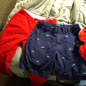 Ralph Lauren polo shirts and pants